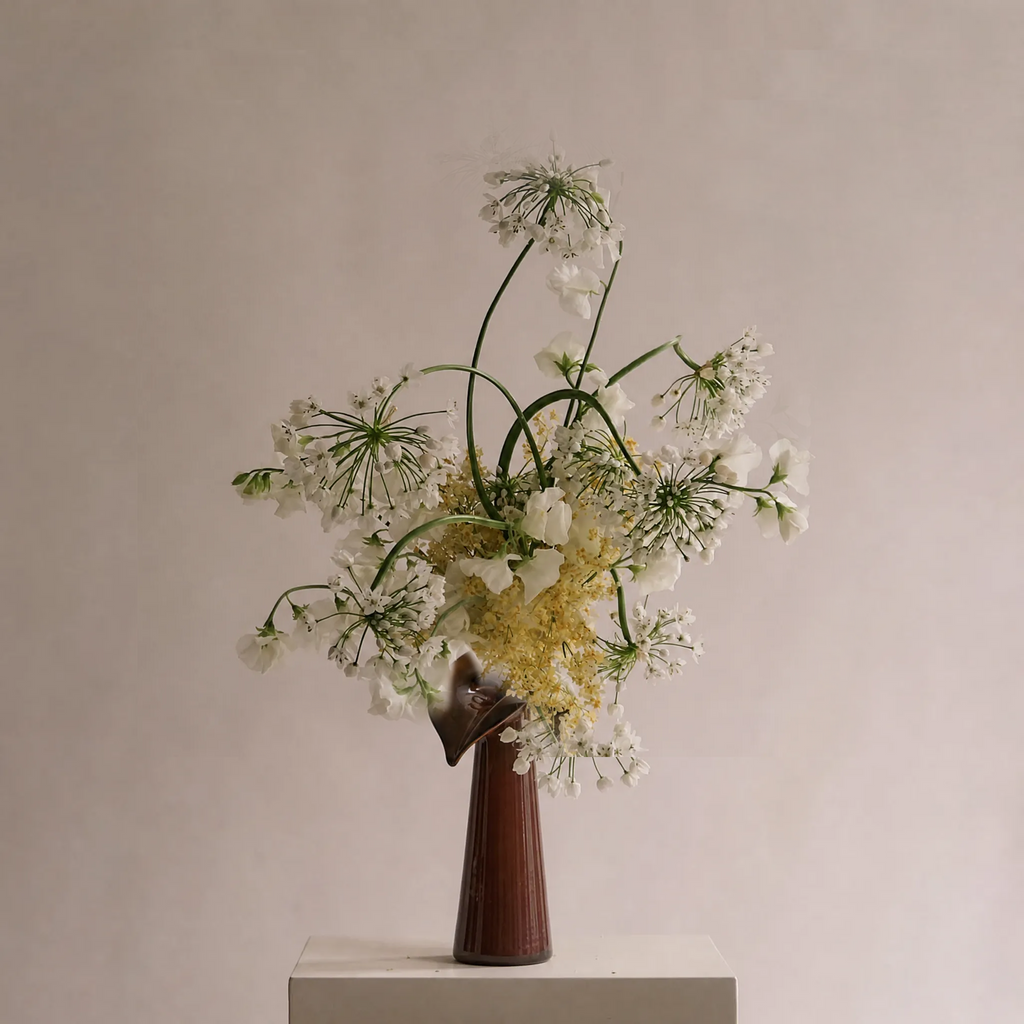 Decorative Tall Glass Vase for Floral Arrangements
