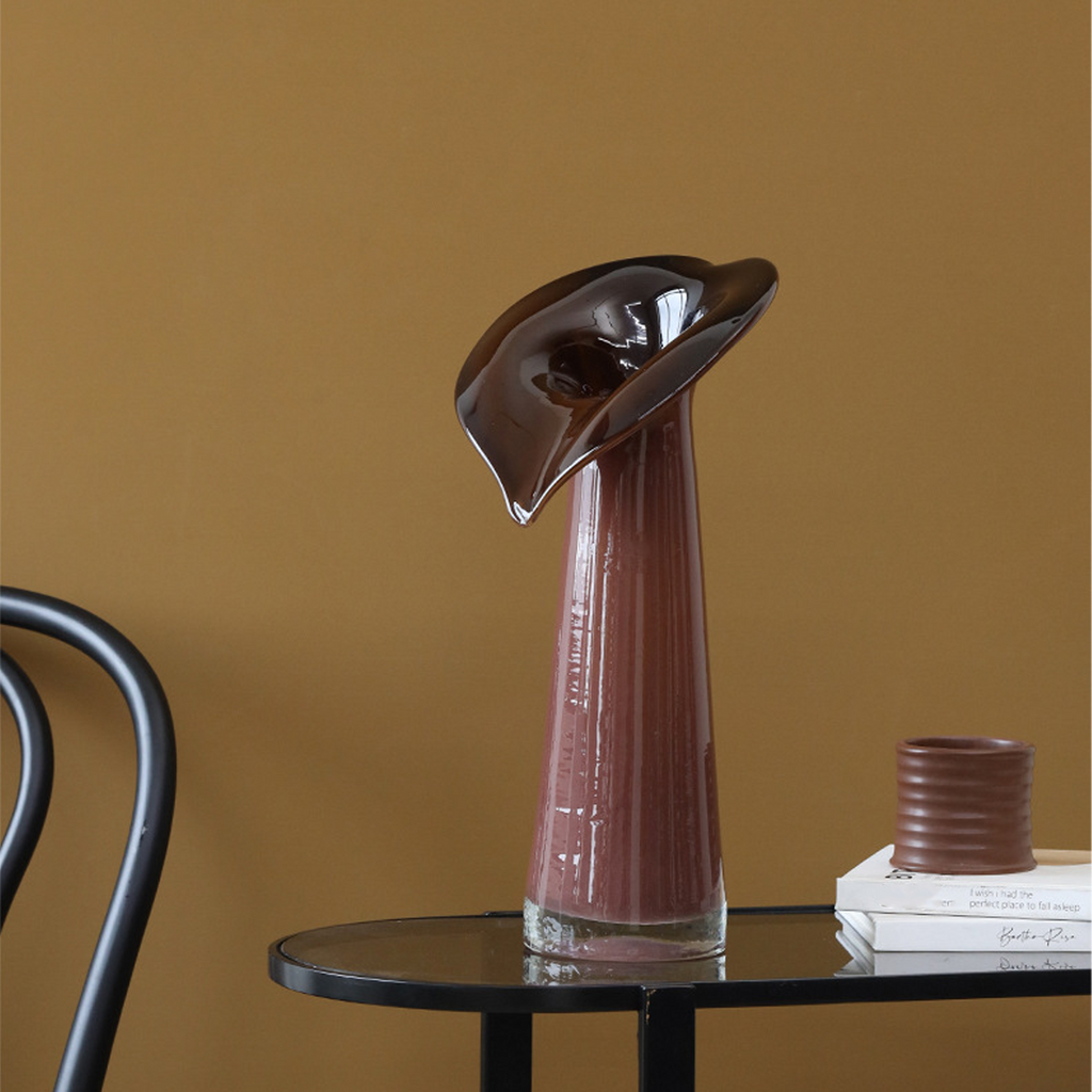 Decorative Tall Glass Vase for Floral Arrangements